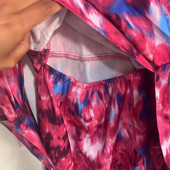 ❌SOLD❌NWT 3/$20 side tie button-up dress - Picture 4 of 4